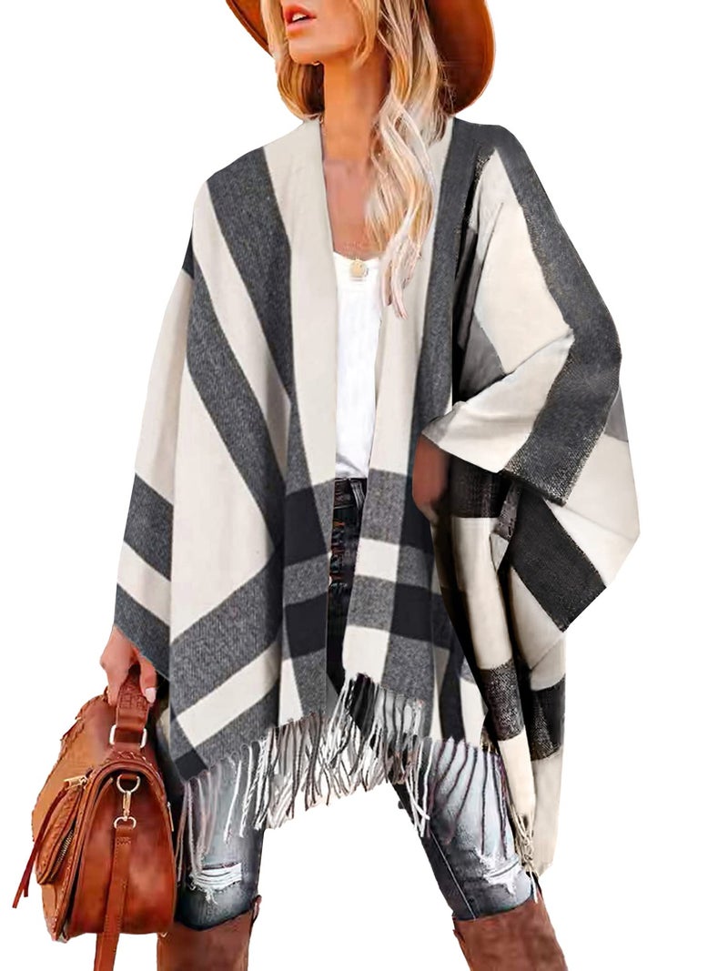 Breezy Lane Shawl Wraps for Women Ponchos Ruana Wraps Cardigan Holiday Gifts for Women - Image 1